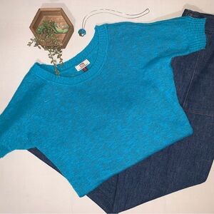 Vintage Y2K LEI Top Lightweight Sweater Juniors Size Medium Sparkle Glittery